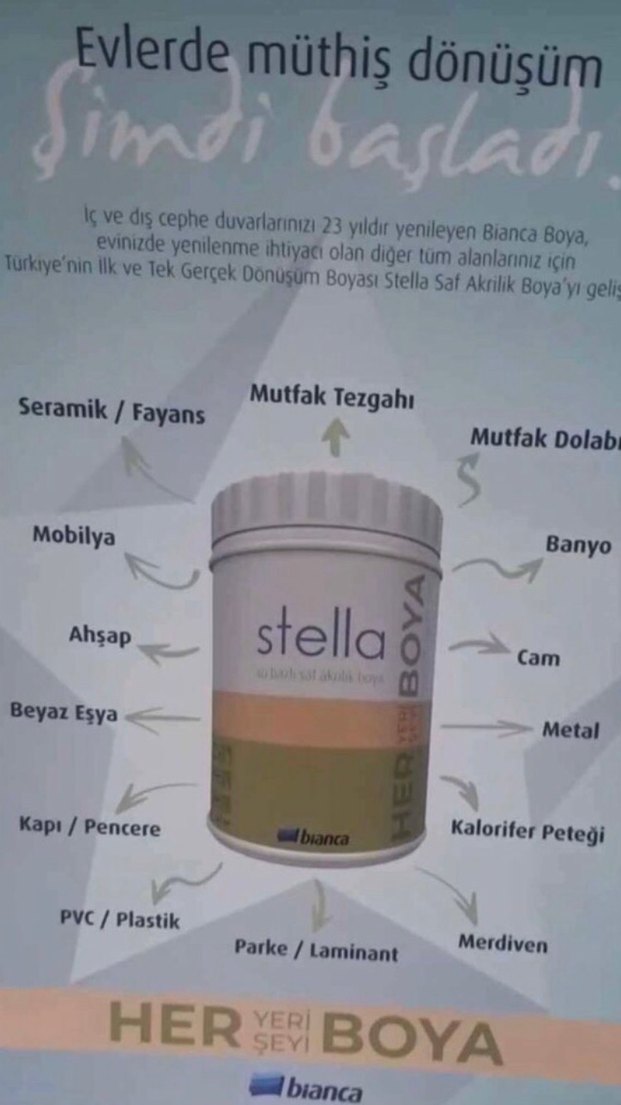 bianca stella 0.5 LT antik beyaz ORJİNAL - Görsel 3