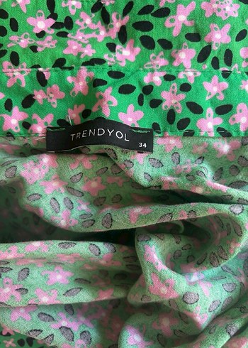 Yeşil Midi Elbise - Görsel 4