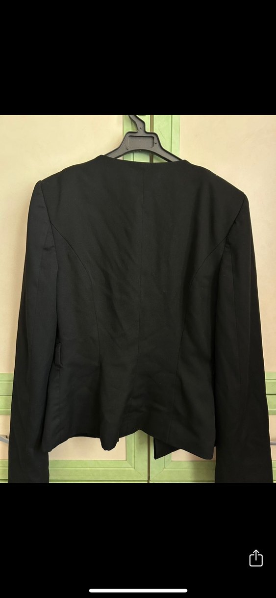 Siyah Düğmeli Kadın Blazer Ceket - Görsel 2