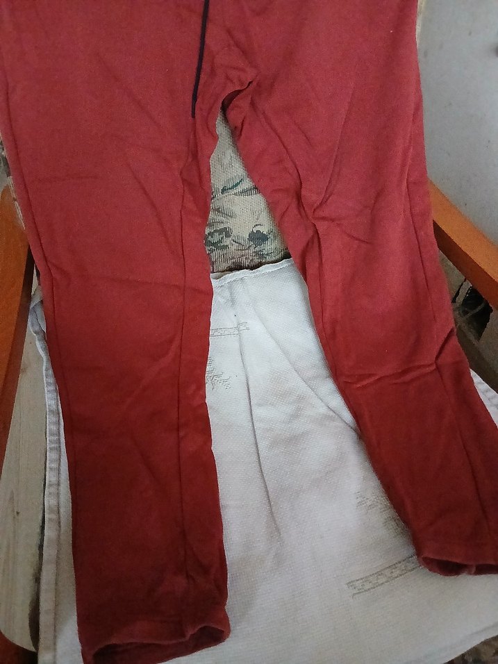 Erkek Kırmızı Rahat Kesim Eşofman Altı - Görsel 3