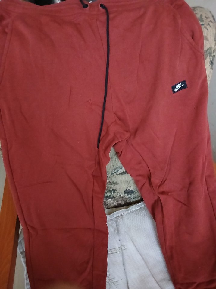 Erkek Kırmızı Rahat Kesim Eşofman Altı - Görsel 2