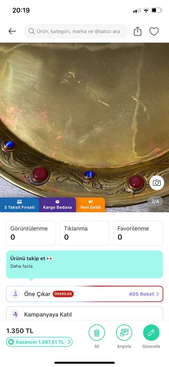 Gerçek bakır tepsi - Görsel 3