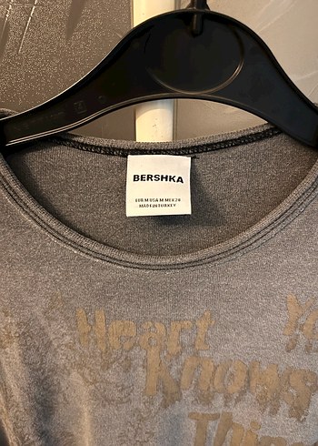 Gri Baskılı Uzun Kollu crop - Görsel 3