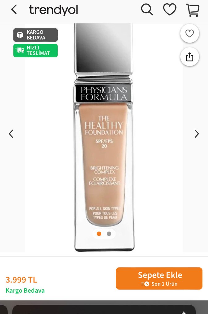 Parlak Bej Fondöten SPF 20 - Görsel 3