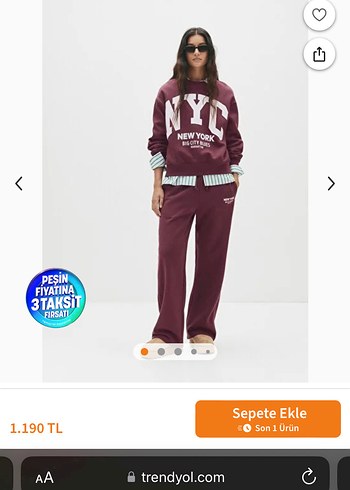 esofman alti pull and bear - Görsel 5