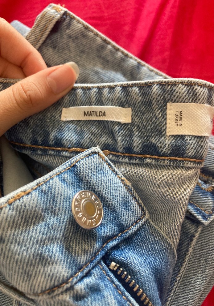 mango pantolon duz paca - Görsel 5