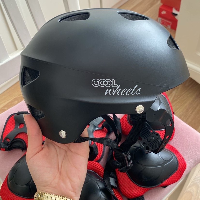 Kırmızı Kaykay/Paten/Bisiklet/Scooter Dizlik-Dirseklik Seti - Görsel 2