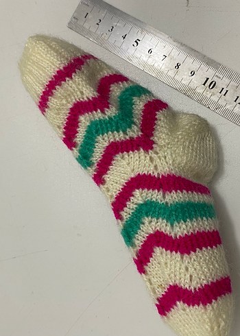 Tiftik örgü çocuk çorap - Görsel 4