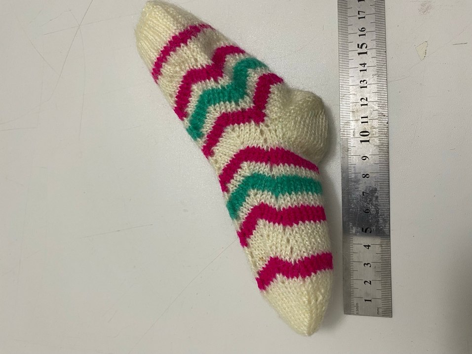 Tiftik örgü çocuk çorap - Görsel 3