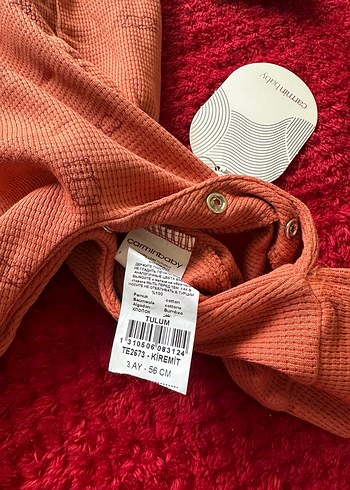 Uzun Kollu  Kiremit Bebek Tulum - Görsel 3