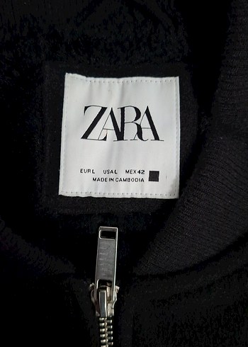 Siyah Fermuarlı Ceket - Görsel 5