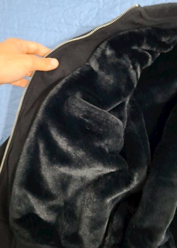 Siyah Fermuarlı Ceket - Görsel 9