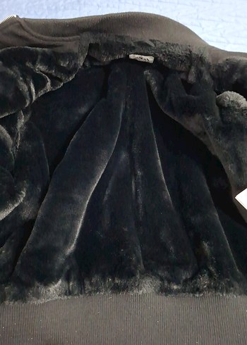 Siyah Fermuarlı Ceket - Görsel 10