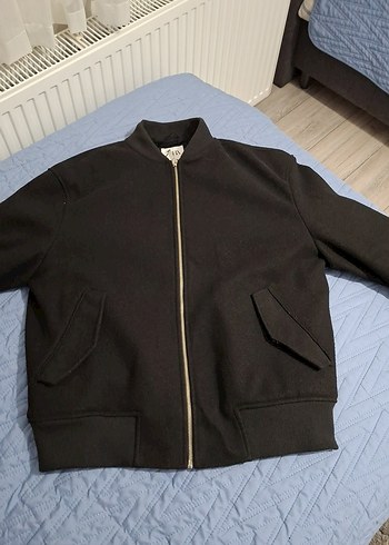 Siyah Fermuarlı Ceket - Görsel 3