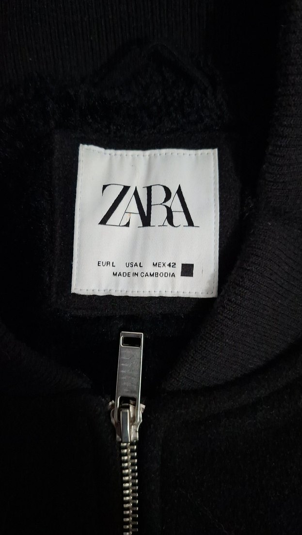 Siyah Fermuarlı Ceket - Görsel 5