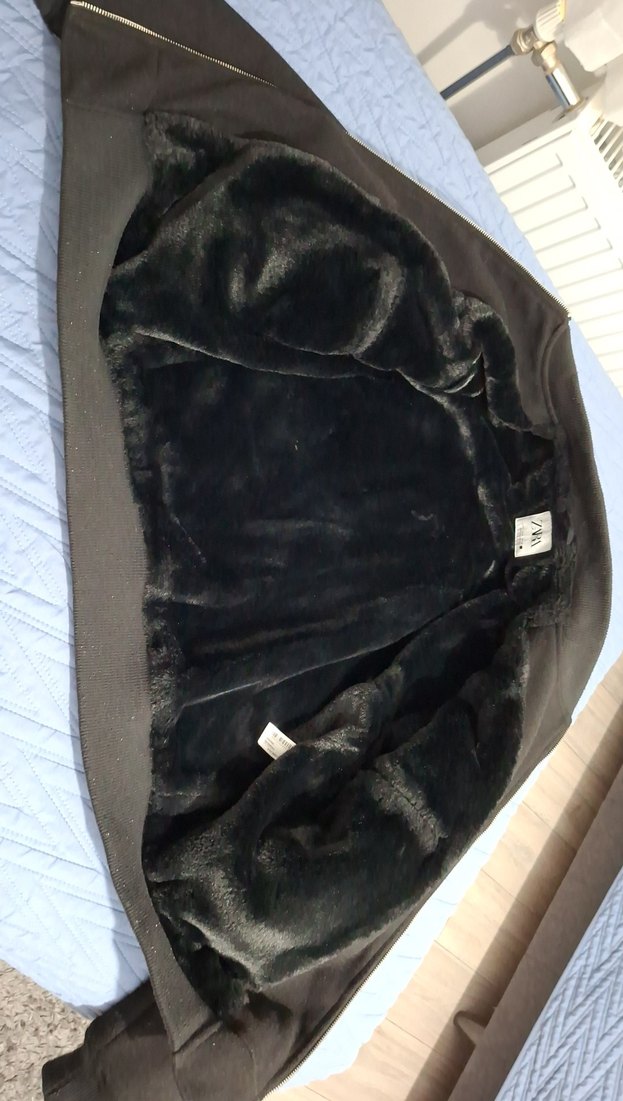 Siyah Fermuarlı Ceket - Görsel 2