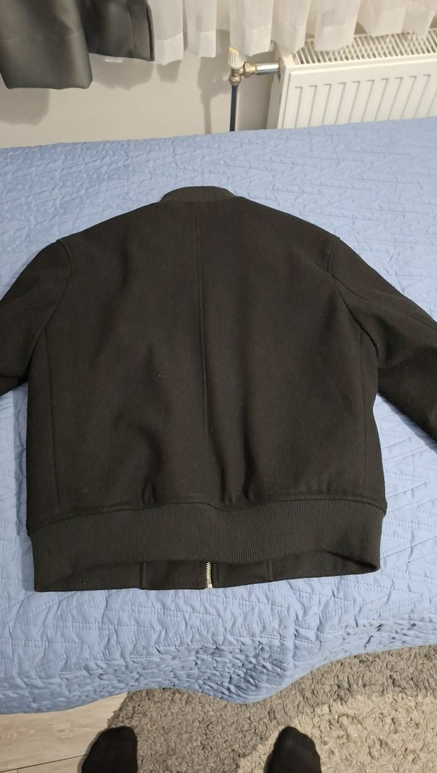 Siyah Fermuarlı Ceket - Görsel 4