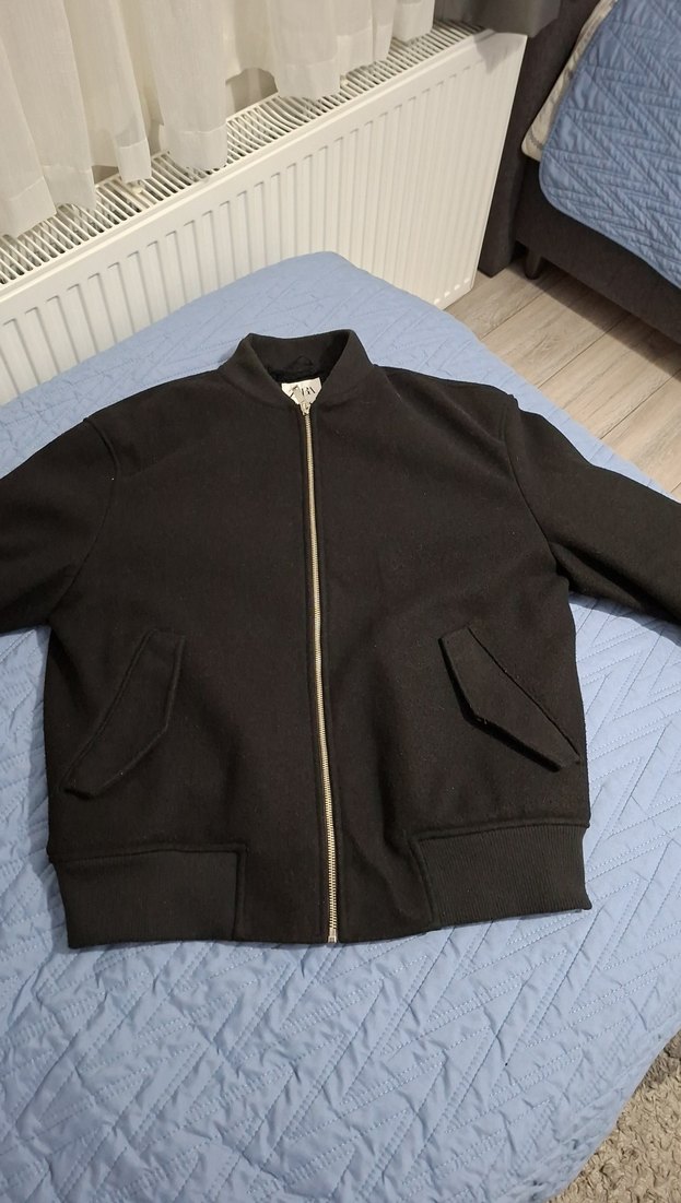 Siyah Fermuarlı Ceket - Görsel 3