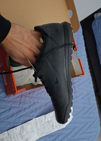 Siyah Erkek Futbol Ayakkabısı Velcro Detaylı - Görsel 5