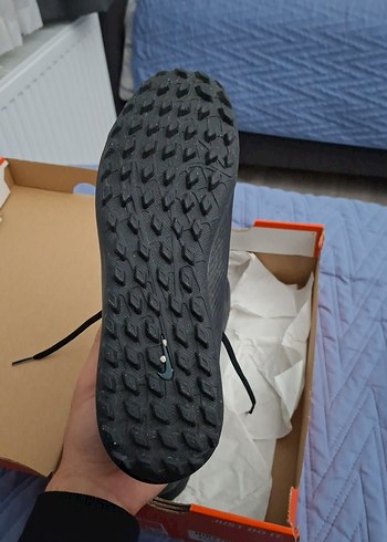 Siyah Erkek Futbol Ayakkabısı Velcro Detaylı - Görsel 4