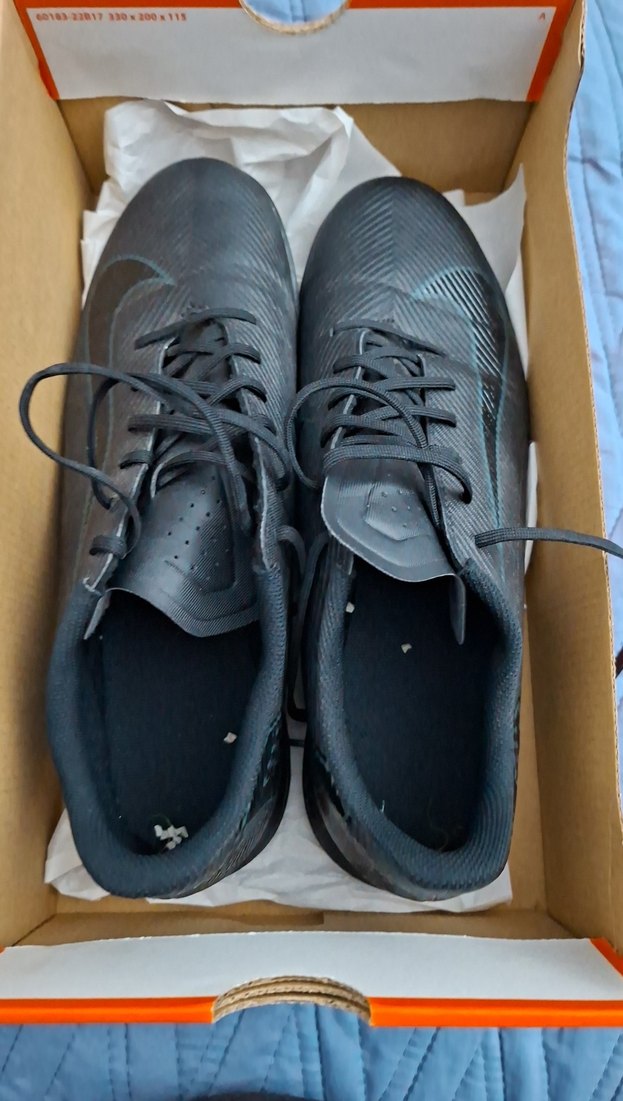 Siyah Erkek Futbol Ayakkabısı Velcro Detaylı - Görsel 3