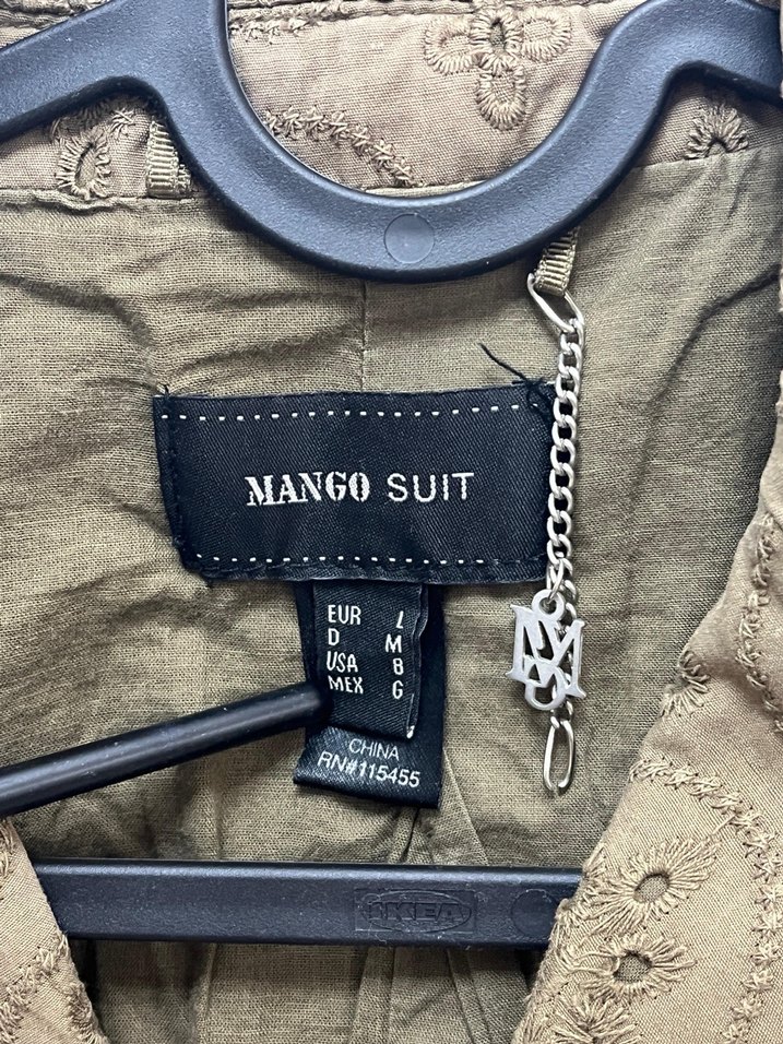 mango yeşil gömlek - Görsel 5