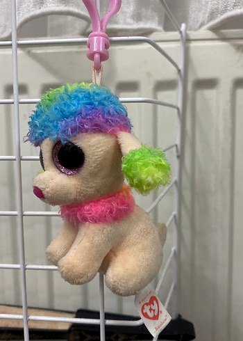 Renkli Peluş Anahtarlık Köpek - Görsel 2