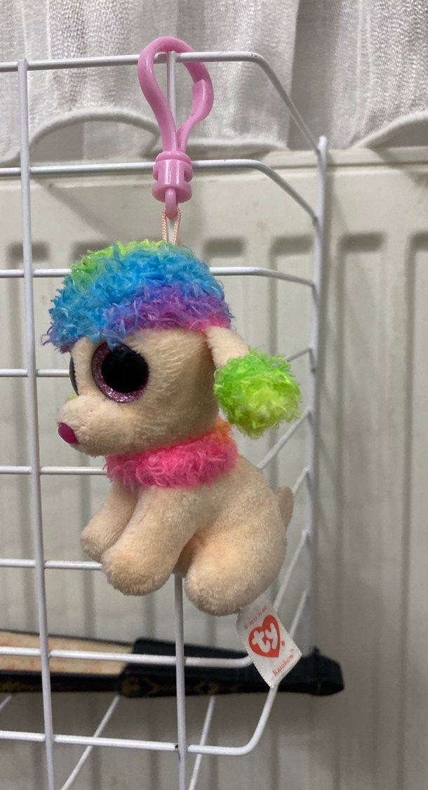 Renkli Peluş Anahtarlık Köpek - Görsel 2