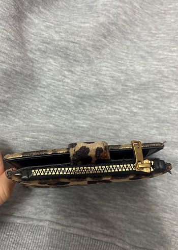 Kahverengi Leopar Desenli Kadın Cüzdan - Görsel 3
