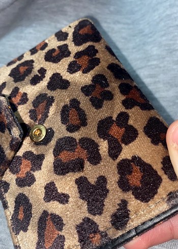 Kahverengi Leopar Desenli Kadın Cüzdan - Görsel 9