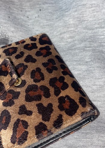 Kahverengi Leopar Desenli Kadın Cüzdan - Görsel 10