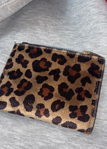 Kahverengi Leopar Desenli Kadın Cüzdan - Görsel 8