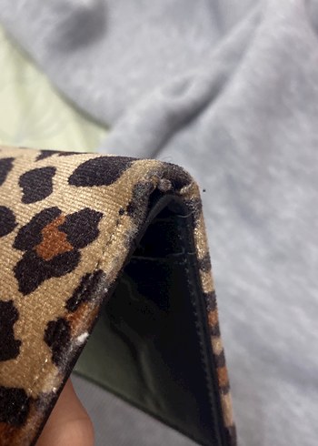 Kahverengi Leopar Desenli Kadın Cüzdan - Görsel 7