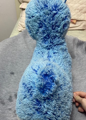 Mavi ve Gri Peluş Oyuncak lama - Görsel 5