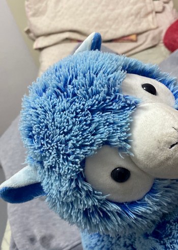 Mavi ve Gri Peluş Oyuncak lama - Görsel 6