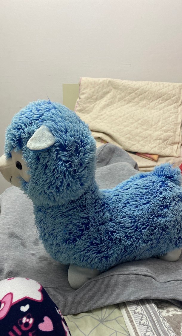 Mavi ve Gri Peluş Oyuncak lama - Görsel 2