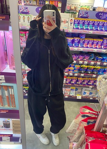 Bershka kız hırka kapşonlu - Görsel 8