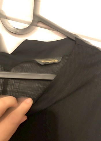 Siyah V Yaka Uzun Kollu Hamile Tuniği - Görsel 2