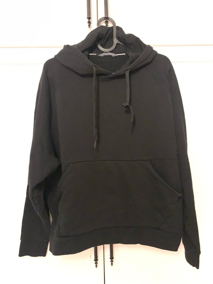 Siyah Kapüşonlu Kadın Sweatshirt - Görsel 2