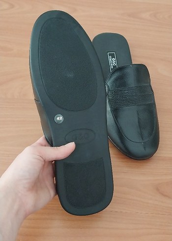 Siyah Erkek Ofis Terliği Tokalı - Görsel 2