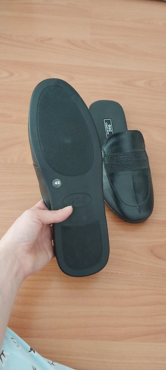 Siyah Erkek Ofis Terliği Tokalı - Görsel 2