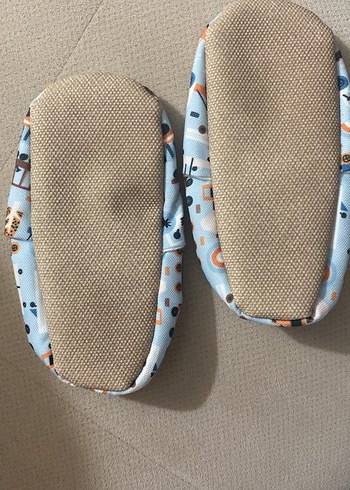 Renkli Baskılı Lastikli Erkek Bebek Patik - Görsel 2