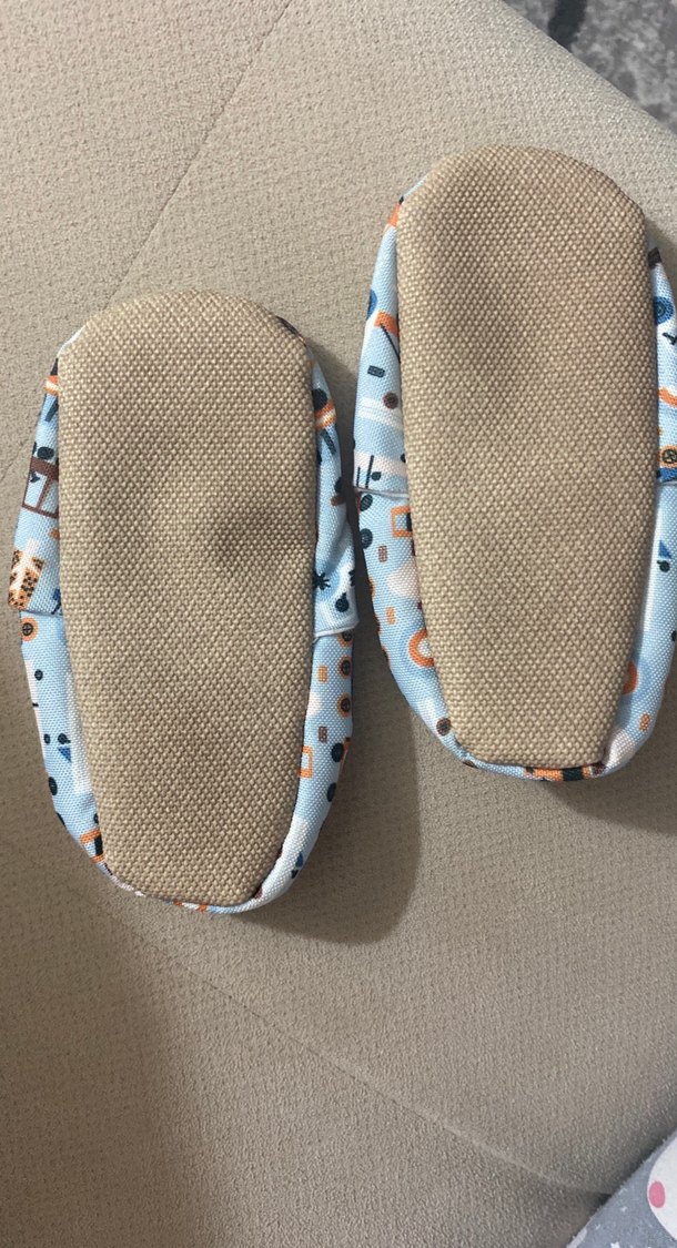 Renkli Baskılı Lastikli Erkek Bebek Patik - Görsel 2