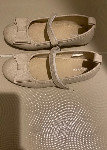 Kız Çocuk Bej Babet Ayakkabı - Görsel 2