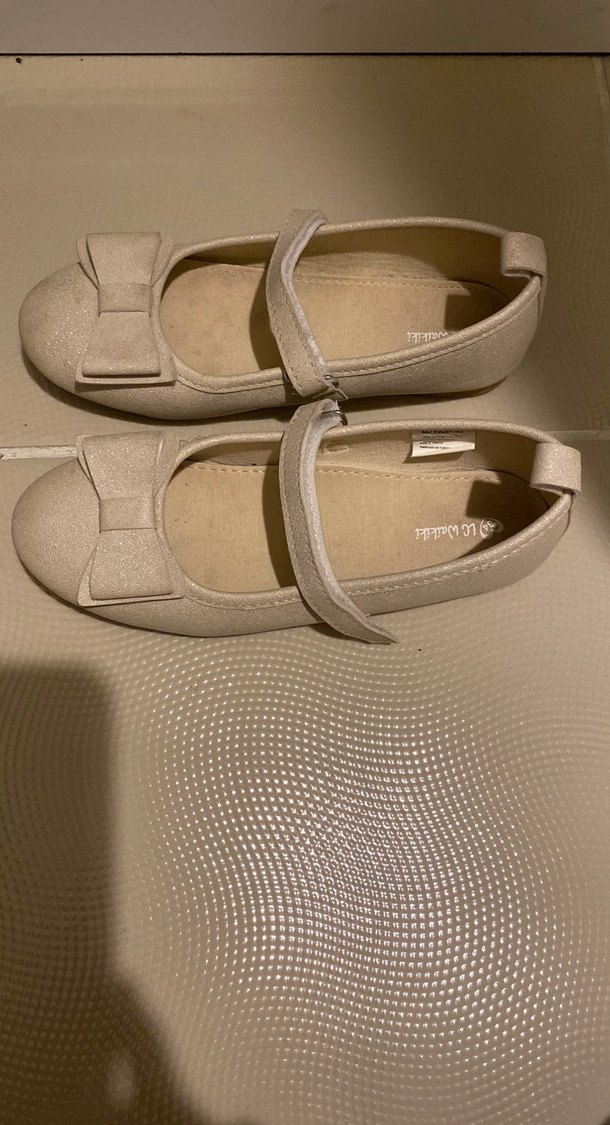 Kız Çocuk Bej Babet Ayakkabı - Görsel 2