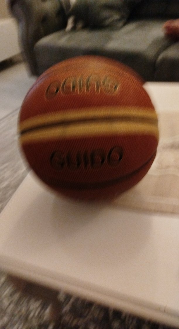 Renkli Velcro Detaylı Kahverengi Basketbol Topu - Görsel 3