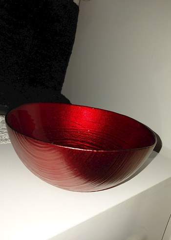 Kırmızı Modern Tabak - Görsel 2