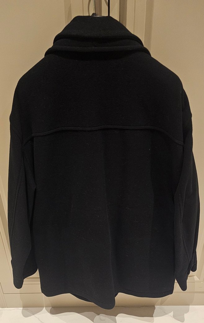 SARAR Siyah Erkek Midi Boy Düz Mont - Görsel 2