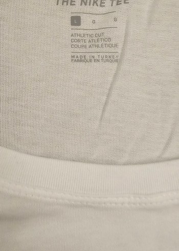 NIKE Kadın Tişört Beyaz Pamuklu Kısa Kollu Baskılı Tişört - Görsel 3