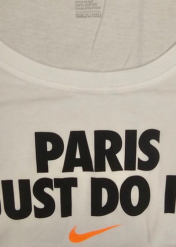 NIKE Kadın Tişört Beyaz Pamuklu Kısa Kollu Baskılı Tişört - Görsel 2